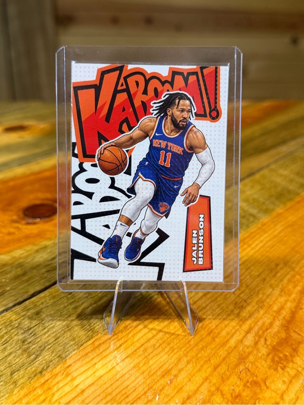 Jalen Brunson New York Knicks Kaboom! Custom Basketball Trading Card